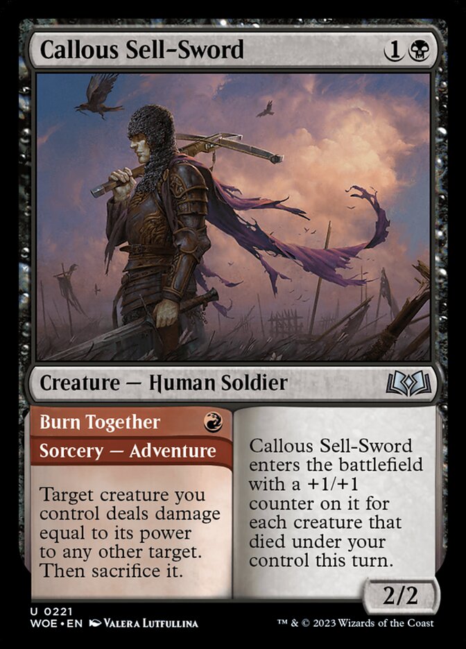 image Callous Sell-Sword // Burn Together