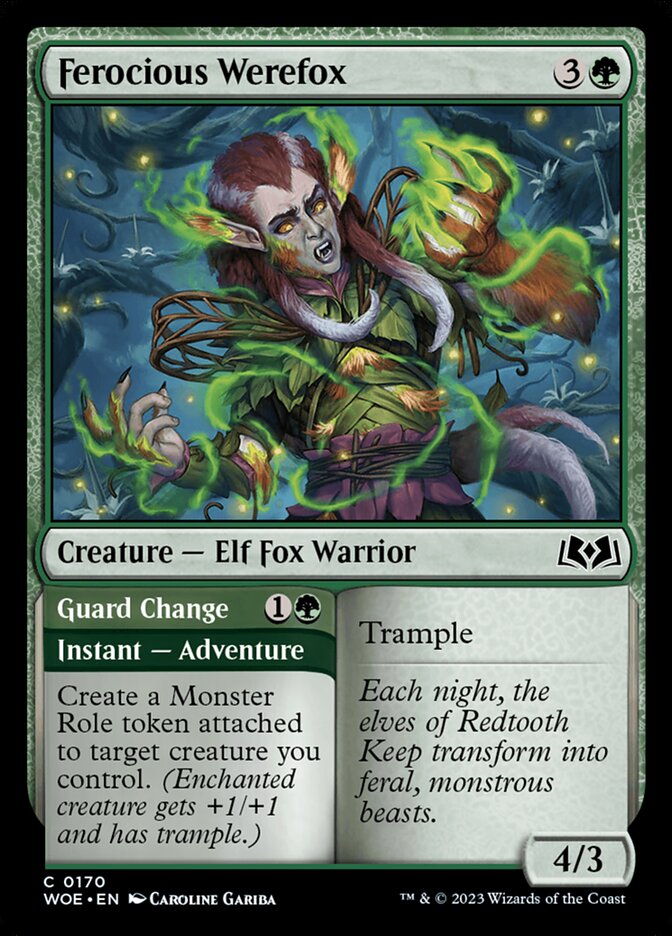 image Ferocious Werefox // Guard Change