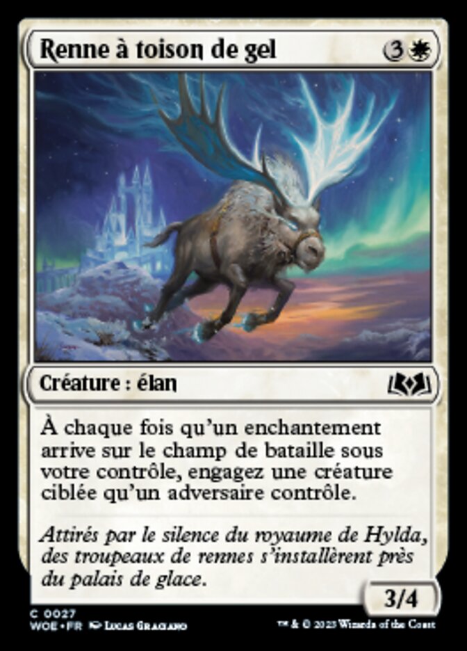 image Renne à toison de gel