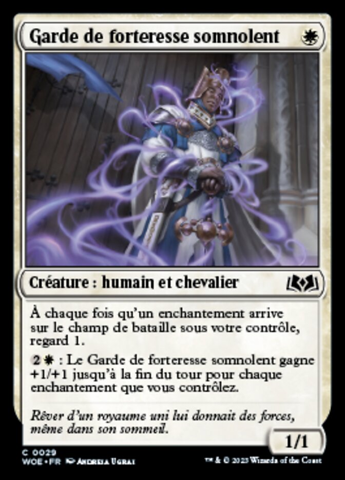image Garde de forteresse somnolent