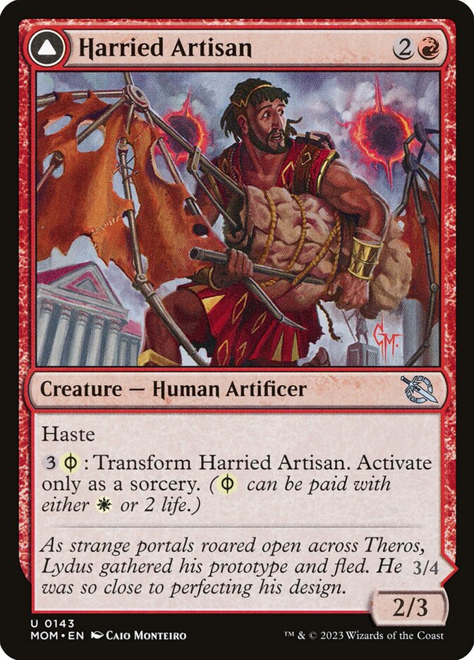 image Harried Artisan // Phyrexian Skyflayer