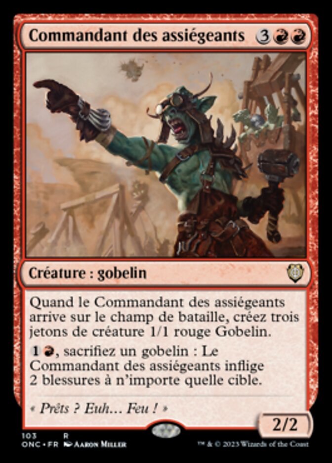 image Commandant des assiégeants