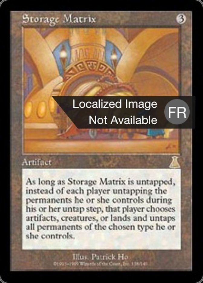 image Matrice de Stockage