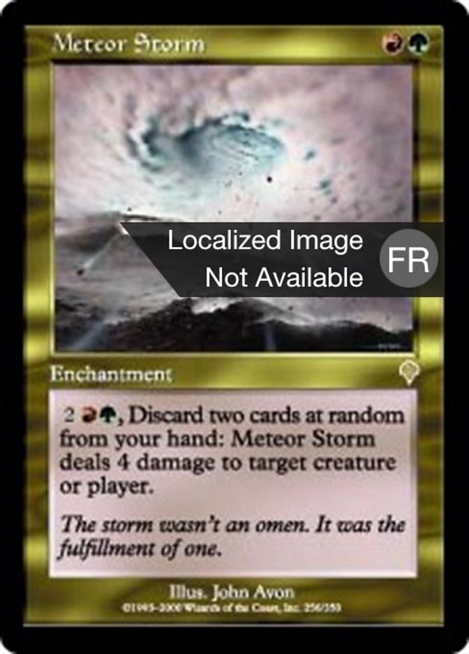image Tempête de métérores