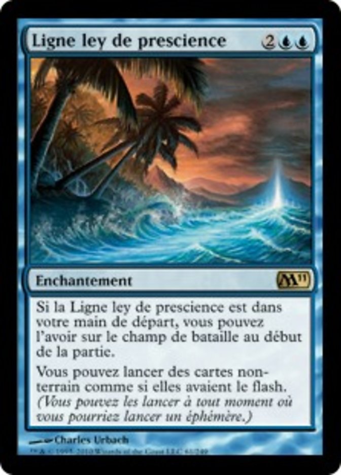image Ligne ley de prescience