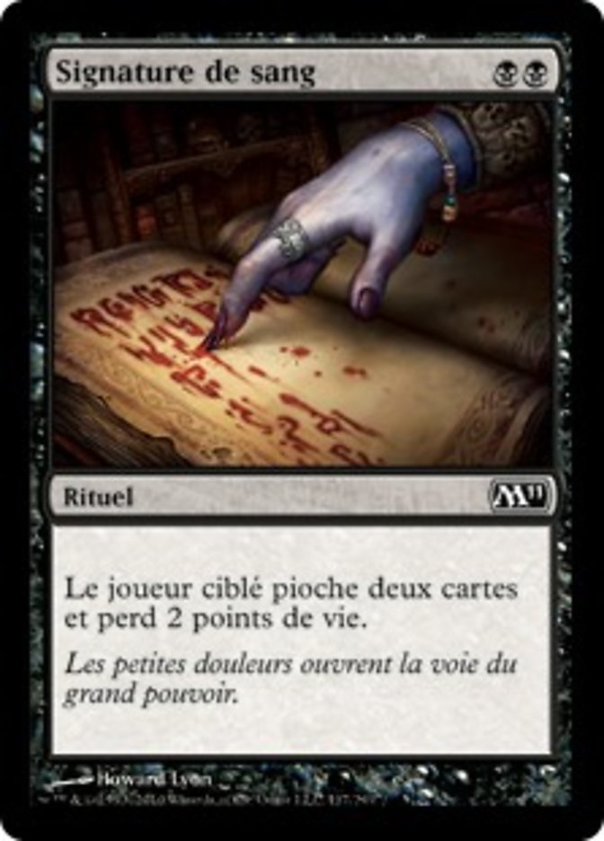 image Signature de sang