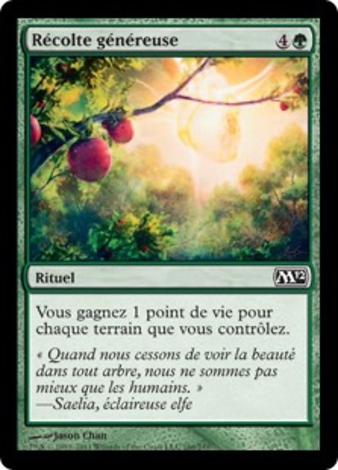 image Récolte généreuse
