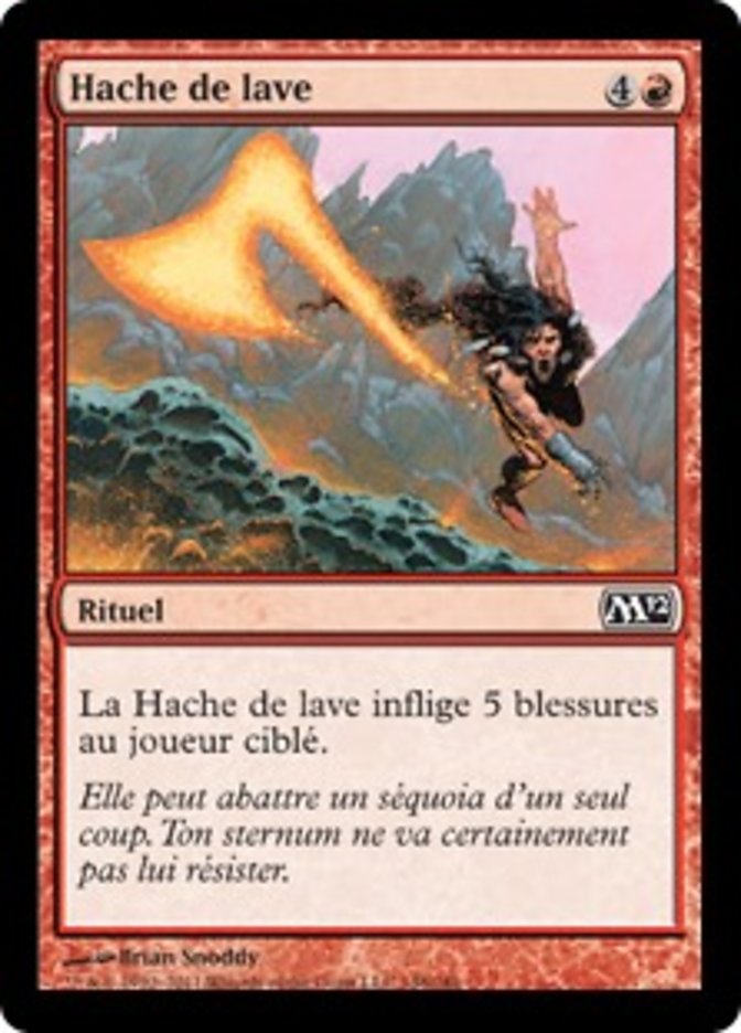 image Hache de lave