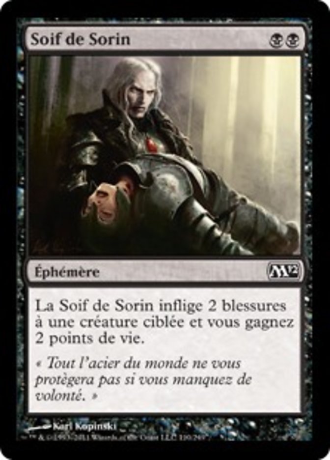 image Soif de Sorin