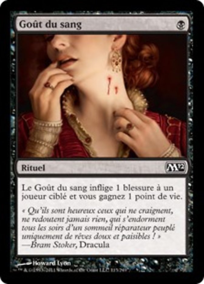 image Goût du sang