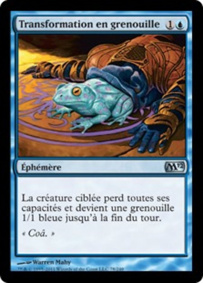 image Transformation en grenouille