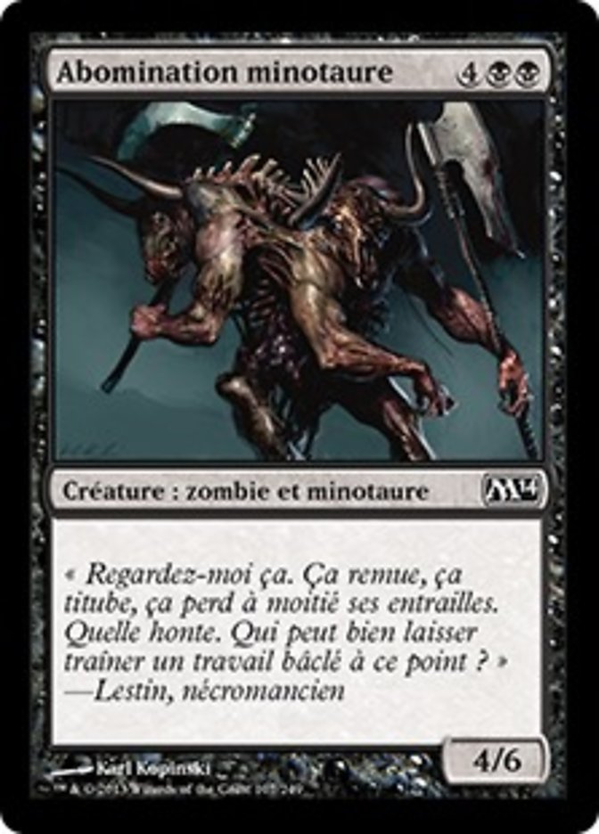 image Abomination minotaure