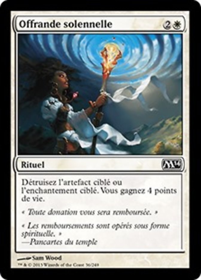 image Offrande solennelle