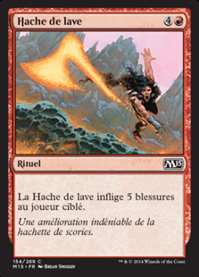 image Hache de lave