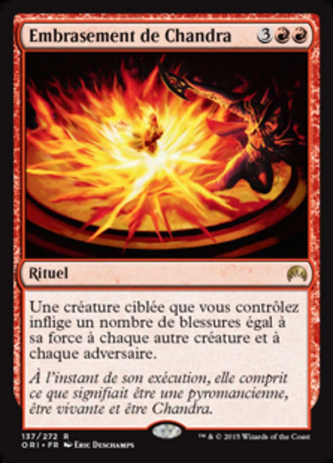 image Embrasement de Chandra