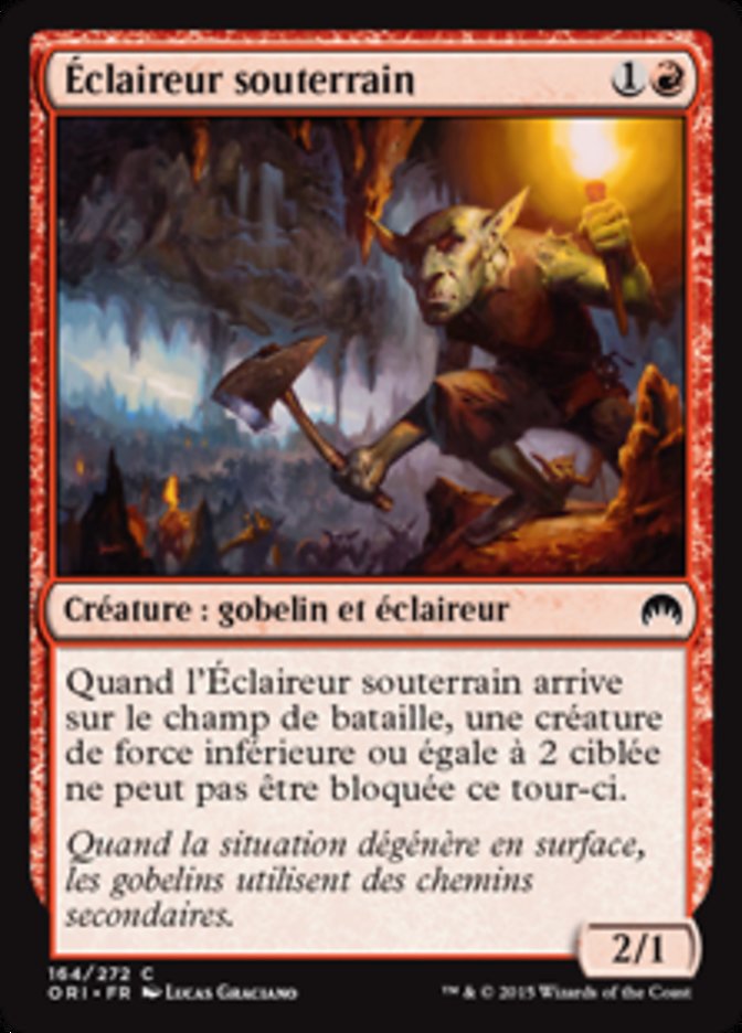image Éclaireur souterrain