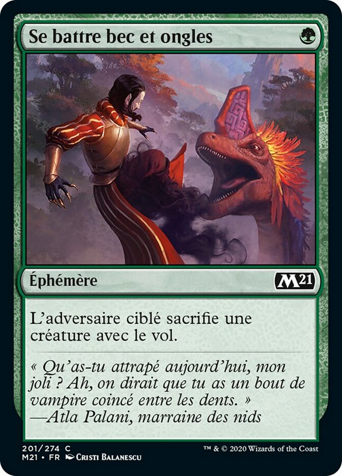 image Se battre bec et ongles