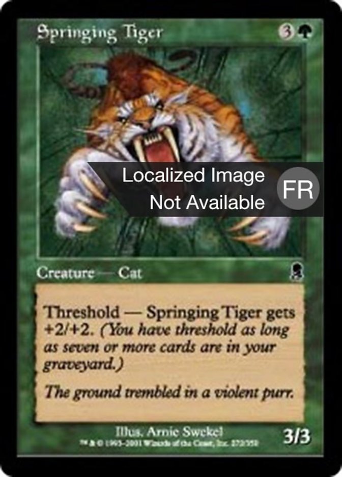 image Tigre jaillissant