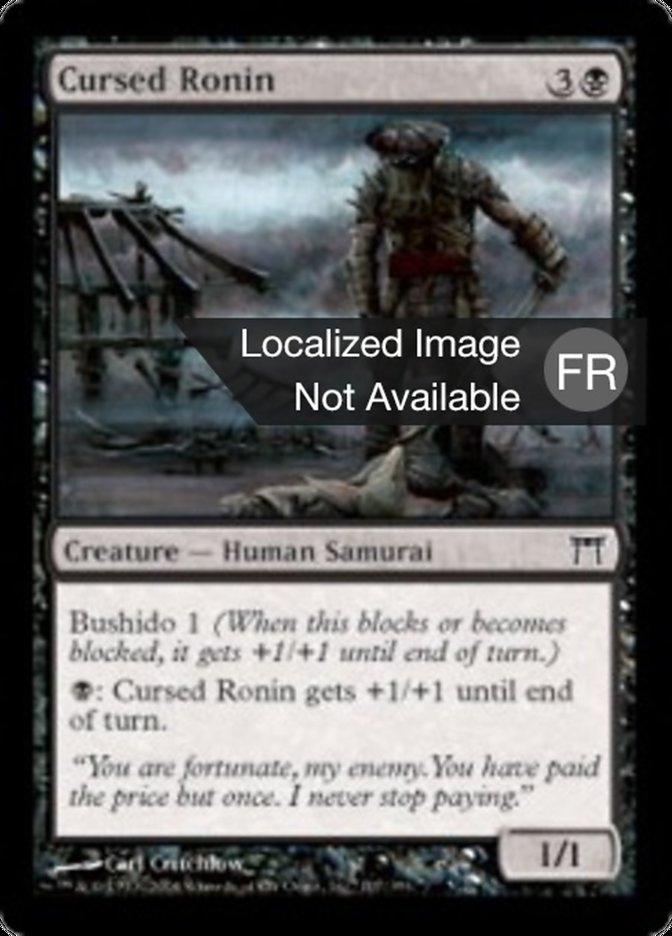 image Ronin maudit