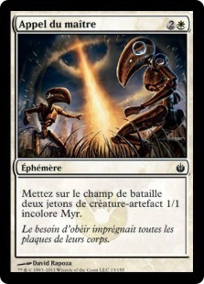 image Appel du maître