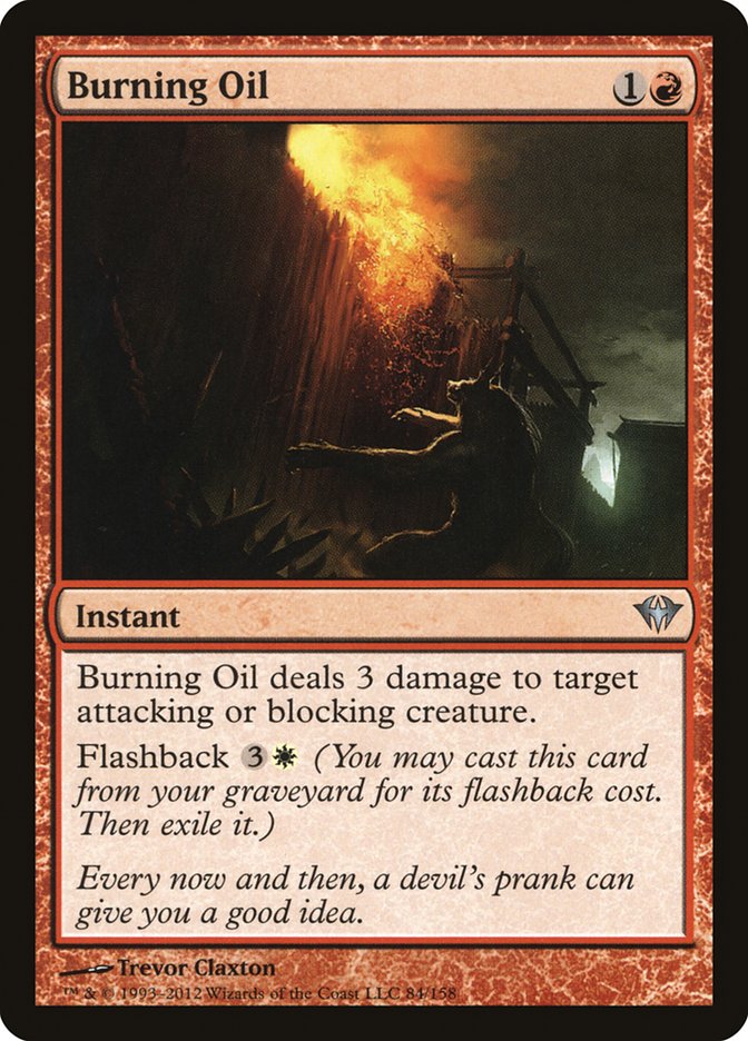 image Burning Oil