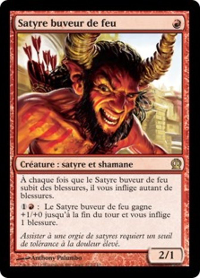 image Satyre buveur de feu