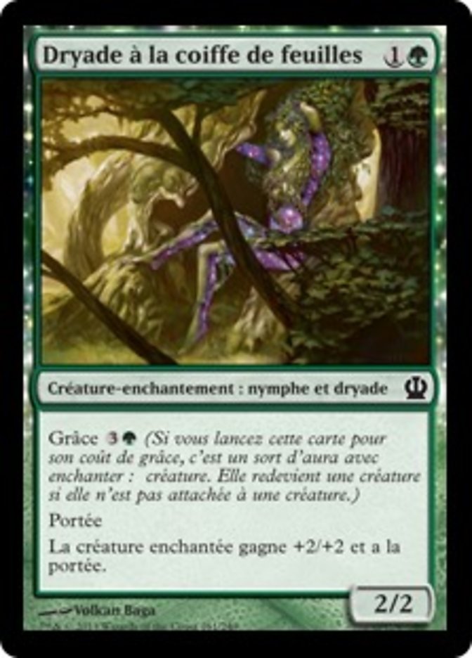 image Dryade à la coiffe de feuilles