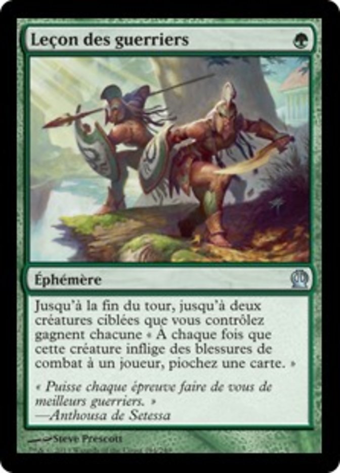image Leçon des guerriers