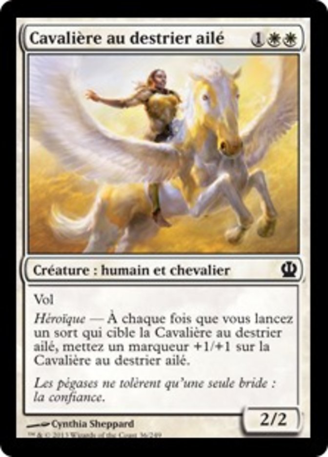 image Cavalière au destrier ailé