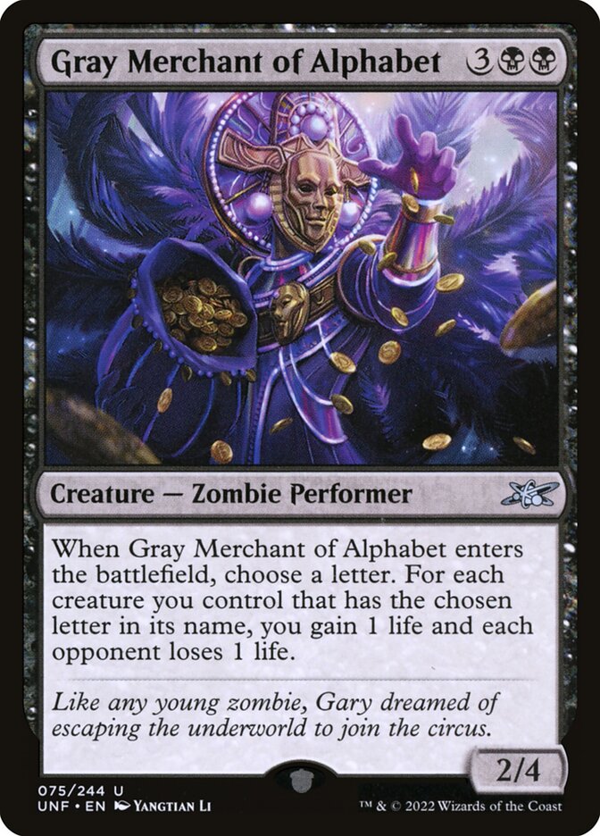 image Gray Merchant of Alphabet