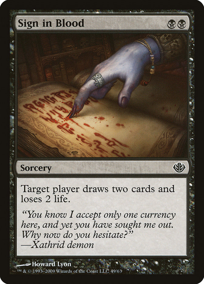 image Sign in Blood