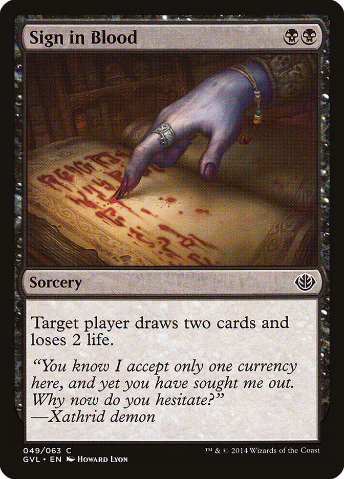 image Sign in Blood