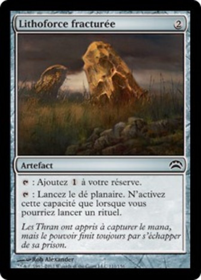 image Lithoforce fracturée