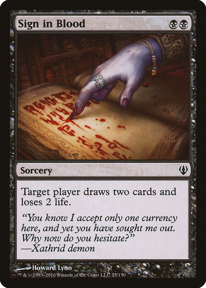 image Sign in Blood