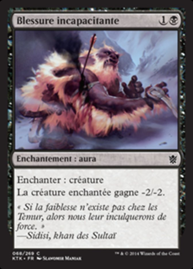 image Blessure incapacitante
