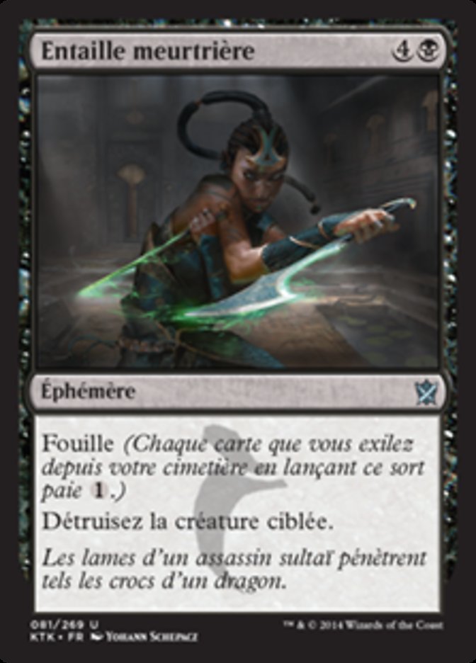 image Entaille meurtrière