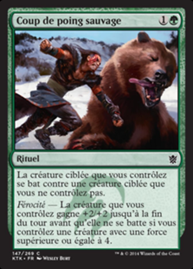 image Coup de poing sauvage