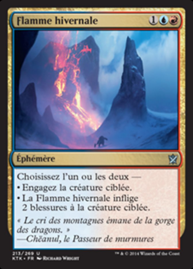 image Flamme hivernale