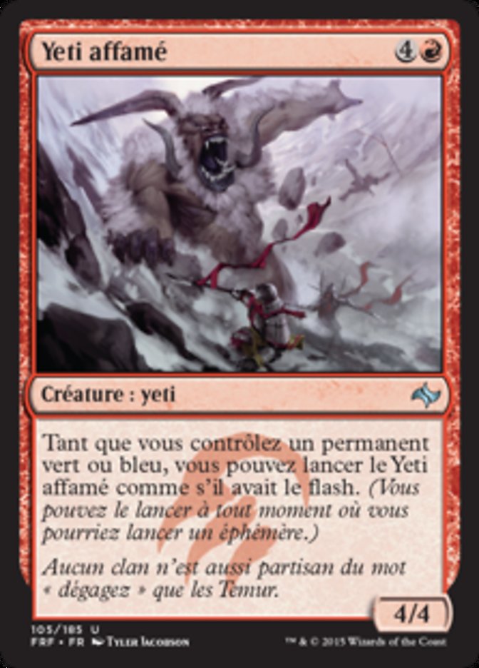 image Yeti affamé