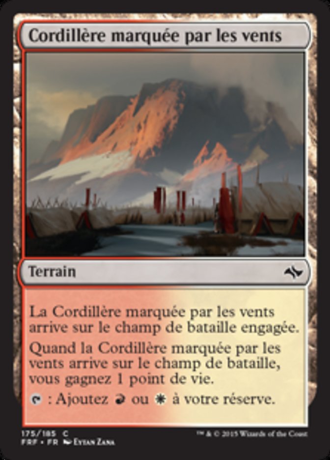 image Cordillère marquée par les vents