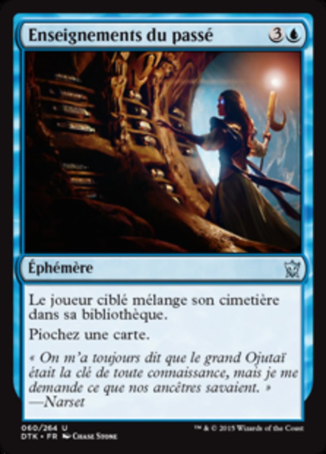 image Enseignements du passé