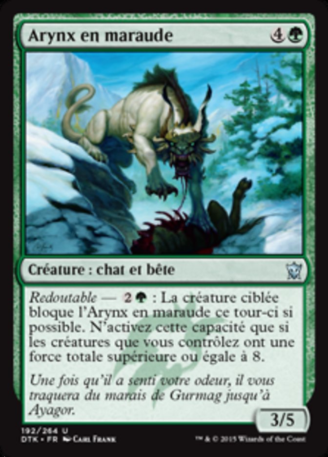 image Arynx en maraude