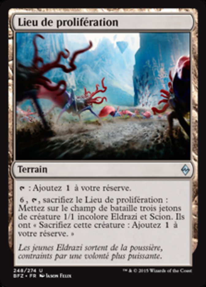image Lieu de prolifération