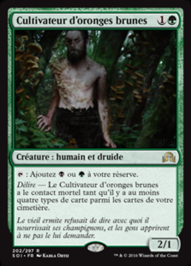 image Cultivateur d'oronges brunes