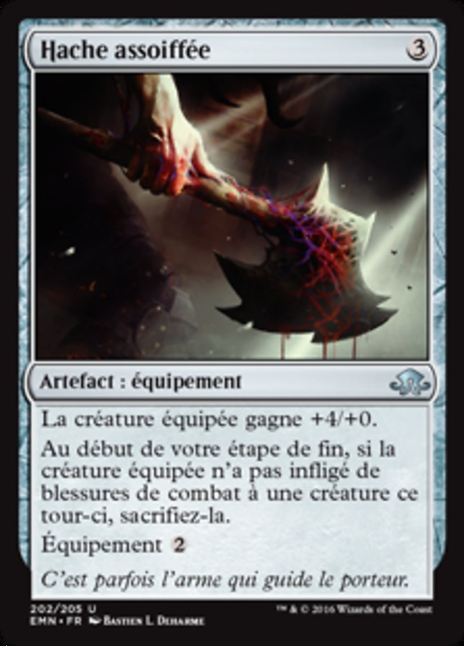 image Hache assoiffée
