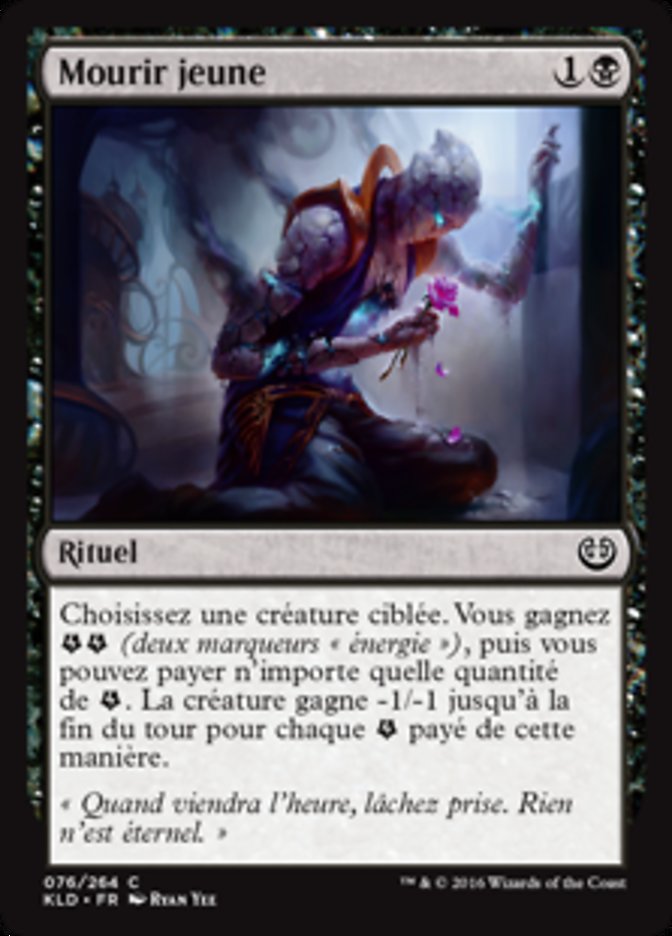 image Mourir jeune