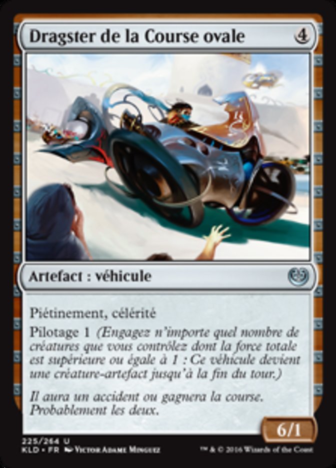 image Dragster de la Course ovale