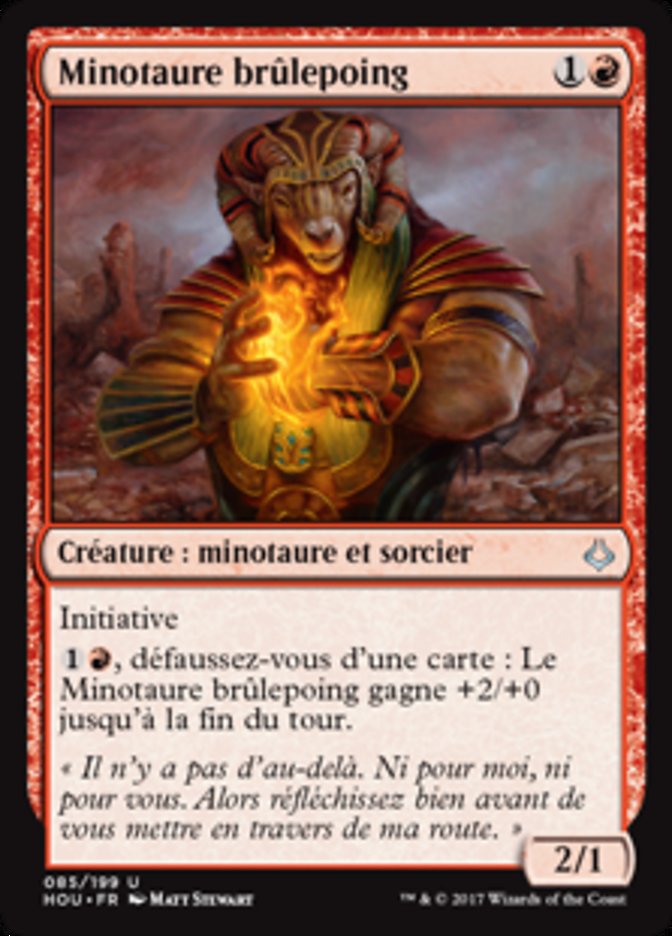 image Minotaure brûlepoing