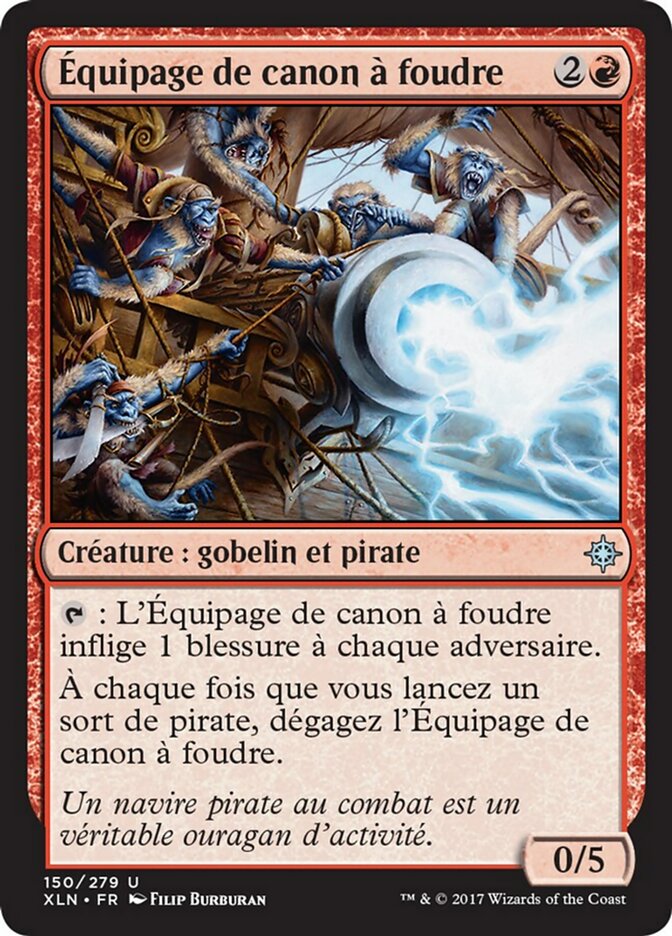 image Équipage de canon à foudre