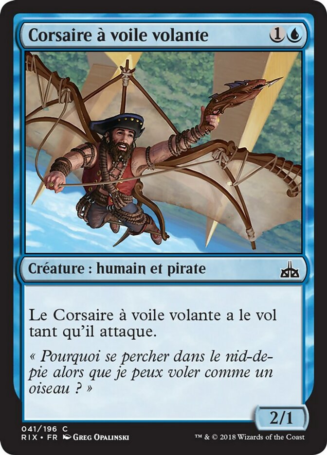 image Corsaire à voile volante